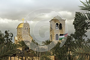 Qasr el Yahud near Jericho, according to tradition it is the place where the Israelites crossed the Jordan River where Jesus was