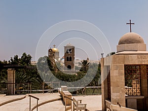 Qasr el Yahud near Jericho, according to tradition it is the place where the Israelites crossed the Jordan River where Jesus was