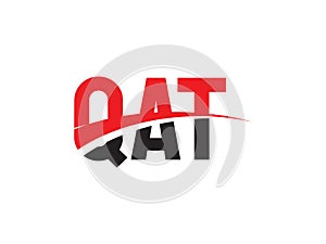 QAT Letter Initial Logo Design Vector Illustration