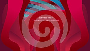 Qatar 2022 burgundy football tournament background photo