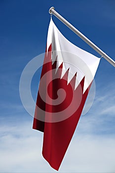 Katar vlajka ořezovou cestou 