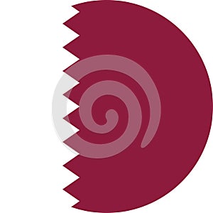 Qatar Flag illustration vector eps