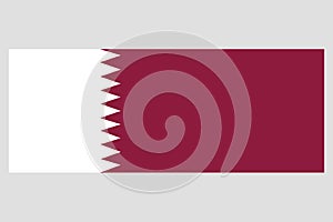 Qatar flag vector template background realistic copy photo
