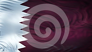 QATAR Realistic Waving Flag Background