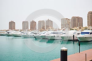 Qatar yacht marina view