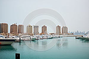 Qatar yacht marina view