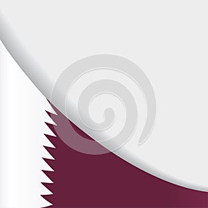 Qatari flag background. Vector illustration.