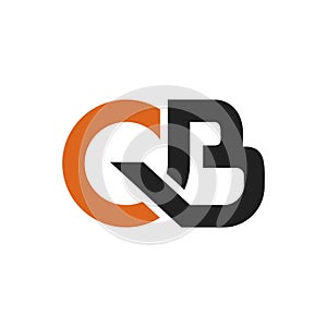 QB initial letter logo vector icon illustration