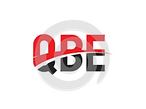 QBE Letter Initial Logo Design Vector Illustration