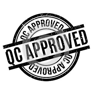 Qc Approved rubber stamp