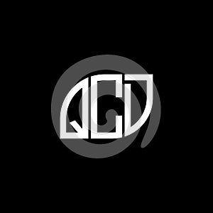 QCD letter logo design on black background.QCD creative initials letter logo concept.QCD vector letter design photo