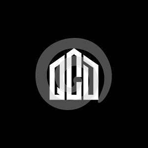 QCD letter logo design on BLACK background. QCD creative initials letter logo concept. QCD letter design photo