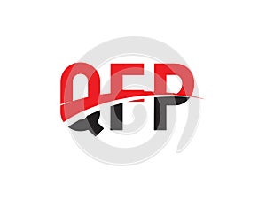 QFP Letter Initial Logo Design Vector Illustration