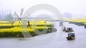 Qiandao field, rainy season, China