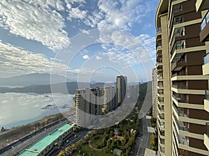 Qiandao lake high-rise scenery