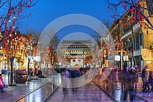 Qianmen street, Beijing, China photo