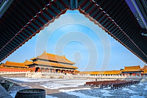 Qianqinggong Palace of Heavenly Purity at the Forbidden City in beijing, China