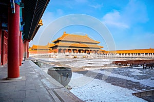 Qianqinggong Palace of Heavenly Purity at the Forbidden City in beijing, China