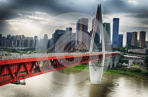 Qiansimen Jialing Jiang River Bridge Chongqing China