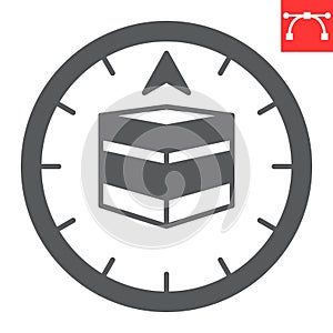 Qibla glyph icon