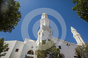 Qiblatain Mosque, historical and heritage building, one of popular Mosque in Medina, Saudi Arabia