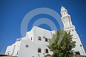 Qiblatain Mosque, historical and heritage building, one of popular Mosque in Medina, Saudi Arabia