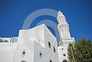 Qiblatain Mosque, historical and heritage building, one of popular Mosque in Medina, Saudi Arabia