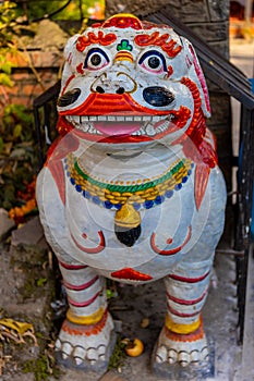 Qilin statue in Nepal