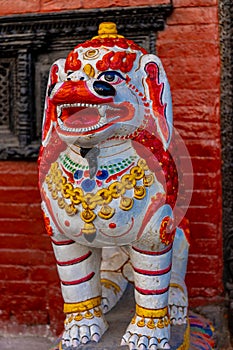 Qilin statue in Nepal