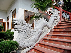 Qilins asian mythological stone statue