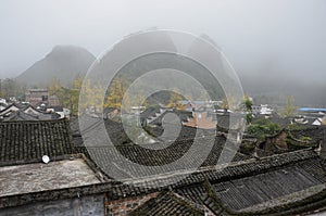 The Qin clan ancient village in Guangxi province in China.