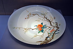 Qing dynasty court porcelain plate China