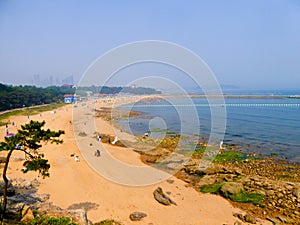 Qingdao city bathing beach