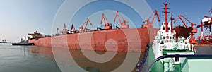 Qingdao port, China 20-ton iron ore terminal