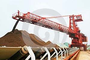 Qingdao port iron ore terminal