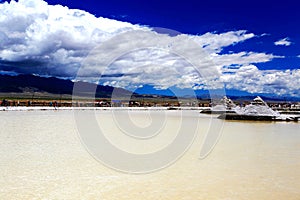 Qinghai Chaka Salt lake Scenery photo