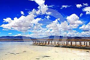 Qinghai Chaka Salt lake Scenery photo