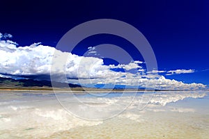 Qinghai Chaka Salt lake Scenery photo