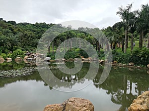 qingxiu mountain national forest park with lakes