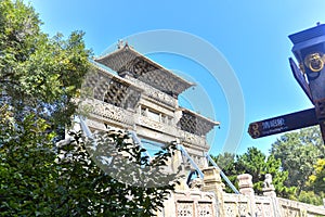 Qingzhaoling construction in zhaoling park, Zhao Mausoleum park, shenyang, liaoning, China.