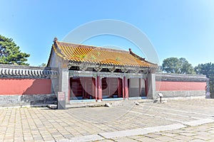 Qingzhaoling construction in zhaoling park, Zhao Mausoleum park, shenyang, liaoning, China.