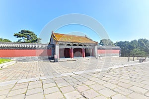 Qingzhaoling construction in zhaoling park, Zhao Mausoleum park, shenyang, liaoning, China.