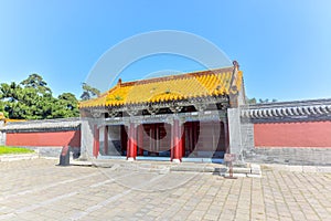 Qingzhaoling construction in zhaoling park, Zhao Mausoleum park, shenyang, liaoning, China.