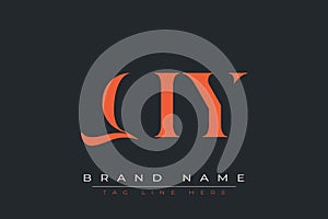 QIY abstract letter logo design