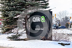 Qlik offices sign in Kanata North  Ottawa