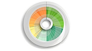 A QlikView icon representing the business intelligence software used for creating interactive data created with Generative AI