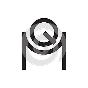 qm initial letter vector logo icon