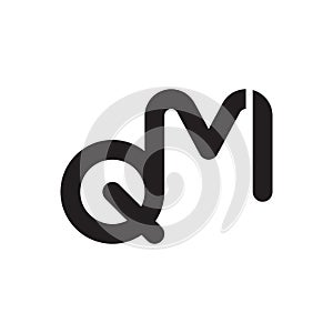 qm initial letter vector logo icon