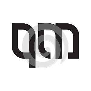 qm initial letter vector logo icon