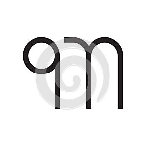 qm initial letter vector logo icon